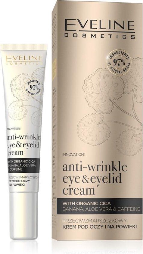 Eveline Cosmetics Organic Gold Anti-Wrinkle Eye & Eyelid Cream - 20ml