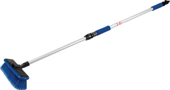 Silverline Telescopische auto wasborstel - 1,07 t/m 1,76 meter - met waterschakelaar en snelkoppeling