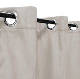 Atout Ciel Verduisteringsgordijn, Thermo, met oogjes, 140 x 240 cm, beige