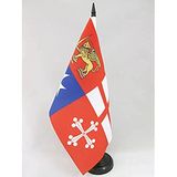 AZ FLAG Tafelvlag Italië 4 maritieme republieken 21x14 cm