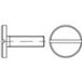 TOOLCRAFT 118949 Vis à tête plate M8 10 mm Fente DIN 921 Acier Zingué électrolytiquement 100 pièce(s)