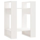 VidaXL Boekenkast/kamerscherm 41x35x57 cm massief grenenhout wit
