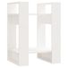 VidaXL Boekenkast/kamerscherm 41x35x57 cm massief grenenhout wit