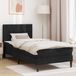 vidaXL Bedframe met matras met hoofdeinde Zwart 90 x 190 cm Fluweel
