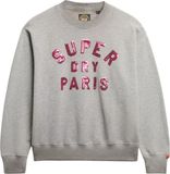 Superdry EMBELLISHED VARSITY LOOSE CREW Dames Trui