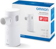 OMRON MicroAir Move draagbare mesh vernevelaar voor volwassenen en kinderen. Oplaadbaar via USB-C.