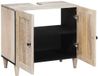 vidaXL Armoire murale de salle de bain avec rangement blanc 62 x 33 x 58 cm