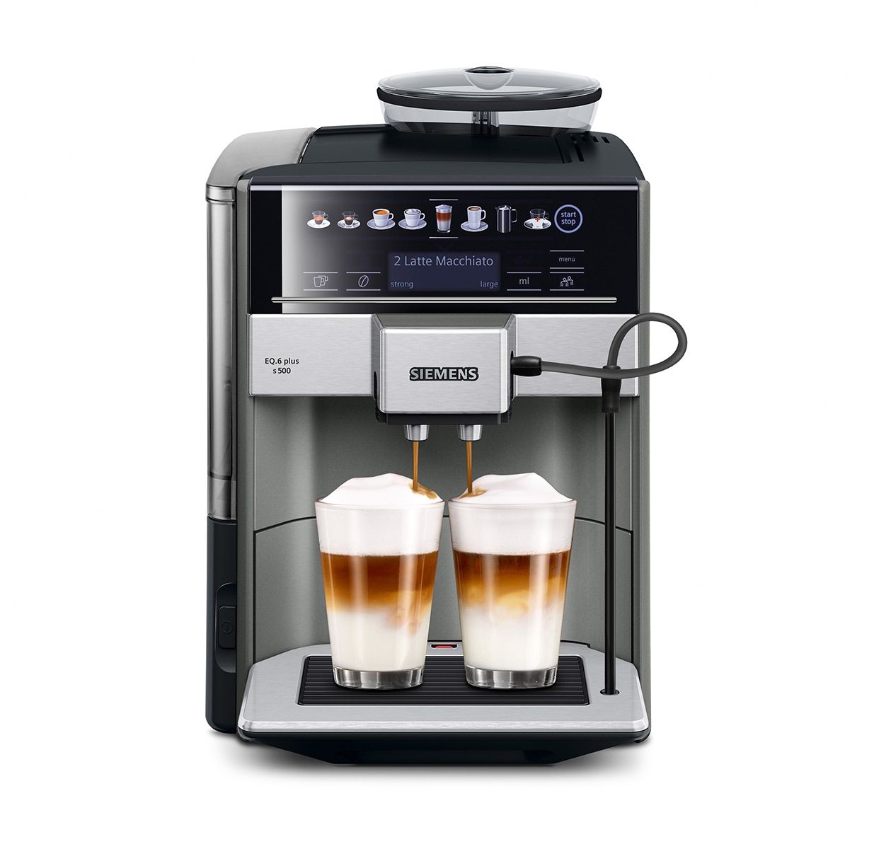 Siemens EQ.6 TE655203RW Volautomatische Espressomachine - 1.7L - Grijs