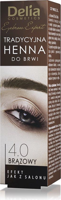 Delia Wenkbrauw Expert Traditionele Wenkbrauw Henna 4.0 Bruin 2g