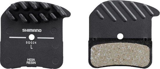Shimano H03C Resin Schijfremblokken met koelvinnen - Zwart - Aluminium - 4550170327453