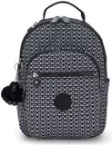 Kipling Basic Print Seoul Backpack Signature Print zwart