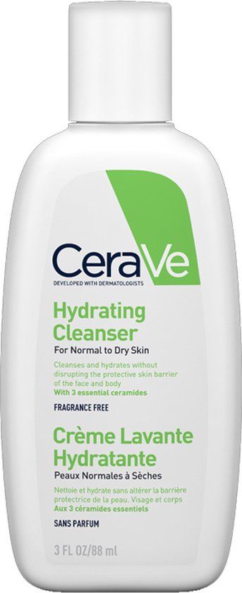 CeraVe Hydrating Cleanser - 88ml - For Normal to Dry Skin