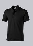 BP 1712-230 poloshirt voor hem en haar, 97% katoen, 3% elastaan zwart, maat M