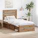 Maison Exclusive - Cadre de lit, chêne artisanal, 90 x 190 cm, pin massif