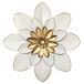 Metalen bloem muurkunst decor, 9,5 inch rustiek modern bloemensculptuur, noodlijdende ijzeren muur opknoping woondecoratie accent kunstwerken voor binnen keuken slaapkamer woonkamer kantoor buiten
