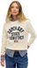 Superdry Slouchy Intarsia Graphic Knit Sweater Dames Desert Bone Off White