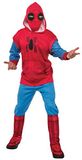 RUBIES - Officieel Marvel - SPIDER-MAN - luxe sweatshirt design Spider-Man HomeComing voor volwassenen - maat XL - kostuum met jumpsuit Sweet en bivakmuts