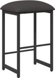 vidaXL Barkruk Donkergrijs Metaal 74 cm