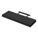 WOLTU RG9369sz Zwevende plank Wandrek CD-rek in MDF, Kantoorplank Hangende plank 70x22.9x3.8cm, Zwart