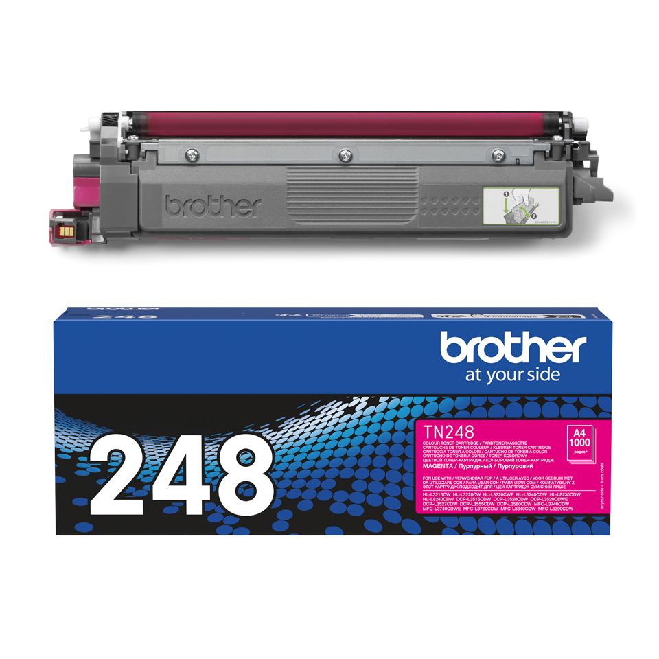Brother TN-248M Magenta Toner Cartridge - Original - 1000 Pages
