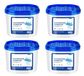 Boîtes absorbant l'humidité - Déshumidificateurs pour armoire et salle de bain - Lot de 4 - 500 ml par boîte - Absorbe les odeurs