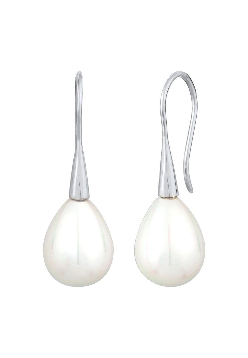 Nenalina Drop Earrings for Women Classic with Shell Core Beads in 925 Sterling Silver
