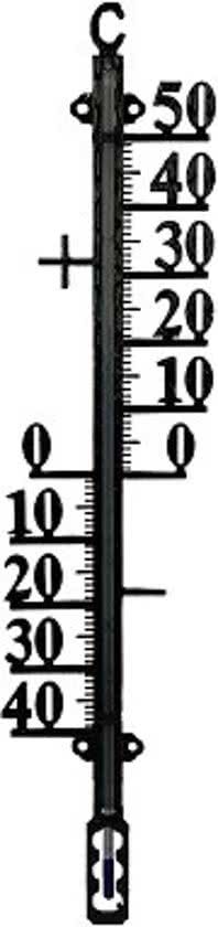Talen Tools Buitenthermometer Metaal Zwart 38 cm