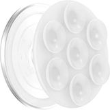 PopSockets PopGrip MagSafe-houder voor smartphone Suck-Up-collectie, Transparant