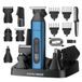 BarberBoss 5-in-1 baardtrimmer voor heren, tondeuse, lichaamskrist, neus- en oortrimmer, trimmer, trimmerset voor heren, draadloze oplaadbare tondeuse, QR-6020