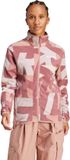 adidas TERREX Terrex Multi Bedrukt Fleece Jack met Lange Ritssluiting - Dames - Beige