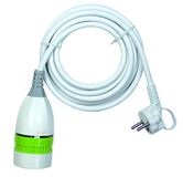 TEC HIT 810515 verlengkabel, 5 m, 16 A, met geïntegreerde inter, wit