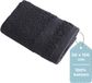 HUSH Living Handdoek 100% Katoen 50x100 cm Zwart