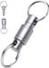 Titanium Deelbare sleutelhanger - Quick-Releas Karabijnhaak met Sleutelringen voor Volwassenen - Musketon Keychain voor Vrouwen, Mannen - Musketonhaak Auto Sleutelhouder