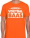 Bellatio Decorations Shoppartners Bv Voetbal baas t-shirt oranje voor heren - EK/WK liefhebber voor voetbal t-shirts XL