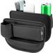 QWORK® Organisateur de voiture en cuir, avec porte-gobelet avant et port de chargement USB