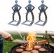 OEM Bol BBQ-worsthouder van Roestvrij Staal 3PCS - Staande Man Barbecuerek - Draagbaar