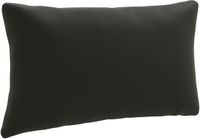 vidaXL Rugkussen PUTTEN 100% Polyester Zwart 80 x 40 x 15 cm