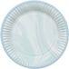 Folat Borden (papier) Marmer Blauw 23 cm - 8 stuks