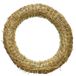 Merkloos / Sans marque Decoris Kerstkrans van stro - 20 x 4 cm