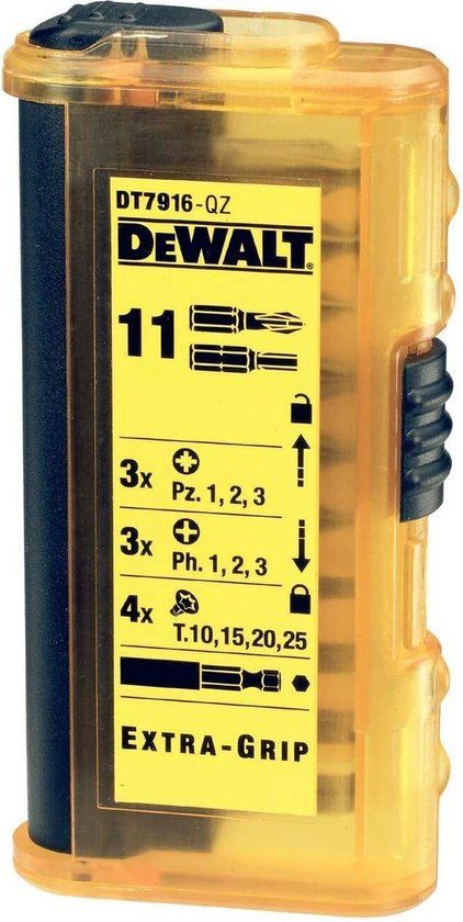 DeWALT DT7916 11-delige Bitset in Cassette - DT7916-QZ