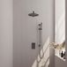 Brauer Gunmetal Carving Thermostatische Regendoucheset Inbouw - Hoofddouche 30 cm