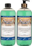 Claudius Cosmetics B.V. Body & Hair Hamam 1 liter met gouden pomp - set van 2 stuks