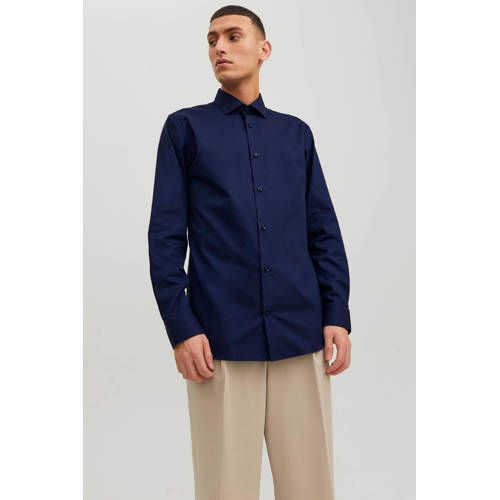 JACK & JONES ESSENTIALS Slim Fit Overhemd - JPRBLAPARKER - Dark Navy