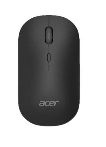 acer AMR130, tweehands, RF-draadloos + Bluetooth, 1600 DPI, zwart