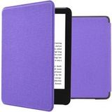 imoshion Canvas Sleepcover Bookcase voor de Amazon Kindle (2024) / Amazon Kindle (2022) 11th gen - Paars