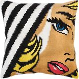 Collection d'Art Kussen borduurpakket Pop Art