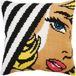 Collection d'Art Kussen borduurpakket Pop Art