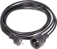 HAWA 1008293 Stroom Verlengkabel 16 A Zwart 3.00 m H05VV-F 3G 1,5 mm²
