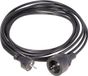 HAWA 1008293 Stroom Verlengkabel 16 A Zwart 3.00 m H05VV-F 3G 1,5 mm²