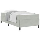 vidaXL Bedframe Lichtgrijs 100 x 200 cm Stof